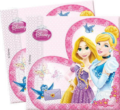 Disney 20 2-ply Paper Napkins 33x33cm PRINCESS BEAUTY - disneytoys