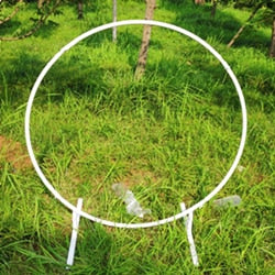 circle Wedding Arch Background Wrought Iron Shelf Decorative Props DIY Round Party Background Shelf Flower with Frame - disneytoys