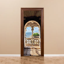 3D Beautiful Landscape Door Sticker For Living Room Bedroom DIY PVC Self Adhesive Wallpaper Waterproof Mural Decals deursticker - disneytoys