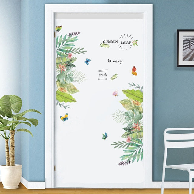 3D Beautiful Landscape Door Sticker For Living Room Bedroom DIY PVC Self Adhesive Wallpaper Waterproof Mural Decals deursticker - disneytoys