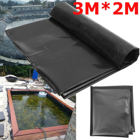 3X2M Black Fish Pond Liner Cloth Home Garden Pool Reinforced HDPE Heavy Landscaping Pool Pond Waterproof Liner Cloth New - disneytoys