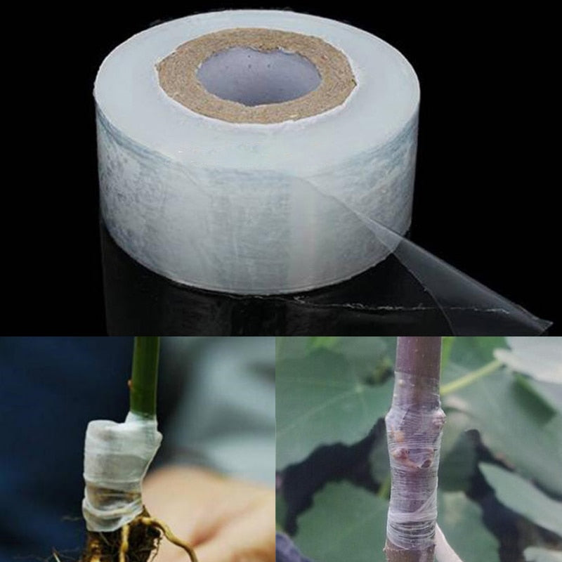 PE Grafting Tape Film Self-adhesive Portable Garden Tree Plants Seedlings Grafting Supplies Stretchable Eco-friendly30MM*120M - disneytoys