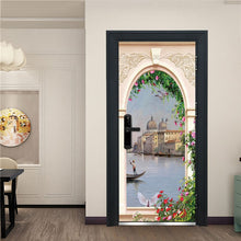 Creative 3D Door Sticker 95x215cm/Custom Size Self Adhesive Wallpaper On the Doors DIY Renovation Waterproof Poster For Bedroom - disneytoys