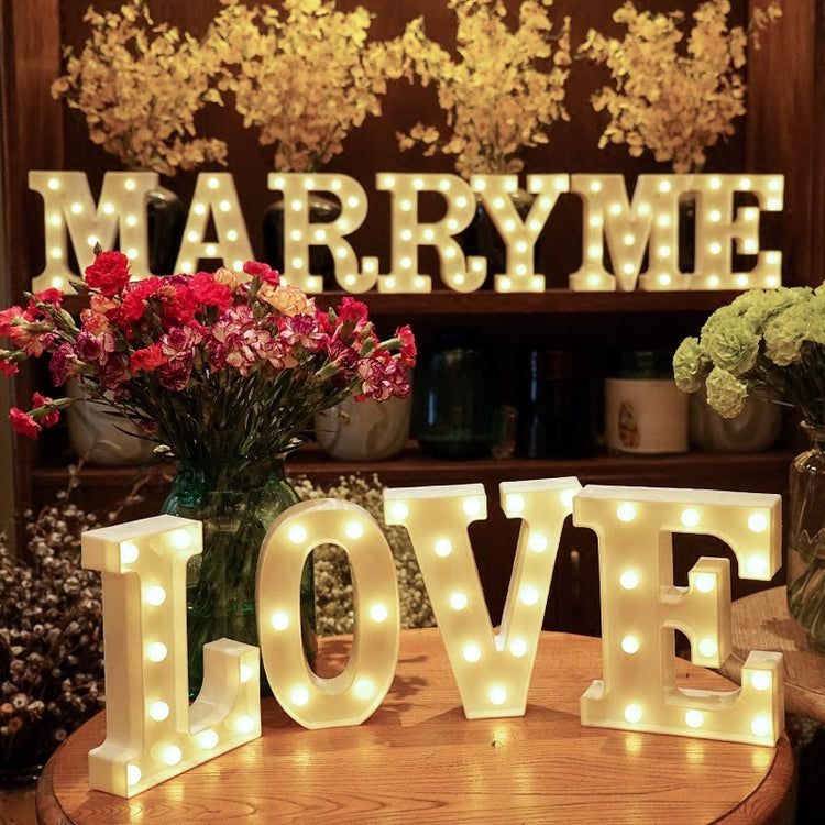 Alphabet Letter LED Lights Marquee Sign Number Lamp Decoration Night Light For Party Bedroom Wedding Birthday Christmas Decor - disneytoys