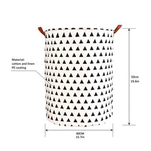 Foldable Laundry Basket Large Capacity Laundry Hamper Storage Bag Clothes Toy Picnic Printed Storage Organizer Bucket - disneytoys