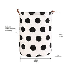 Foldable Laundry Basket Large Capacity Laundry Hamper Storage Bag Clothes Toy Picnic Printed Storage Organizer Bucket - disneytoys