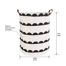 Foldable Laundry Basket Large Capacity Laundry Hamper Storage Bag Clothes Toy Picnic Printed Storage Organizer Bucket - disneytoys