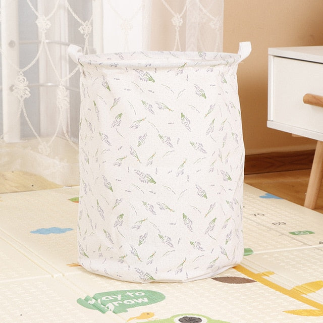 Foldable Laundry Basket Large Capacity Laundry Hamper Storage Bag Clothes Toy Picnic Printed Storage Organizer Bucket - disneytoys