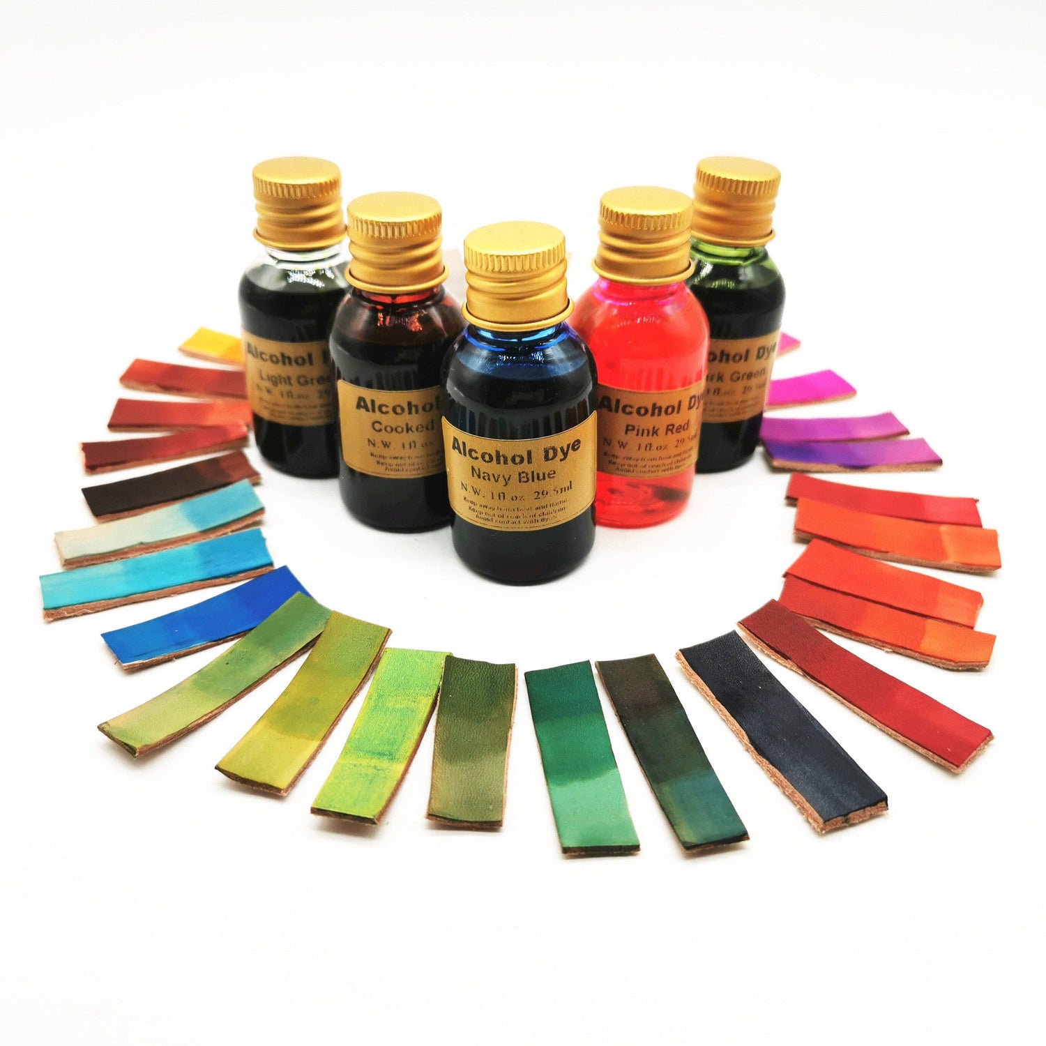 30colors 29.5ml/bottle Vegetable tanned leather Coloring Agent Leather Alcohol Dyestuff Dye leather craft carving - disneytoys