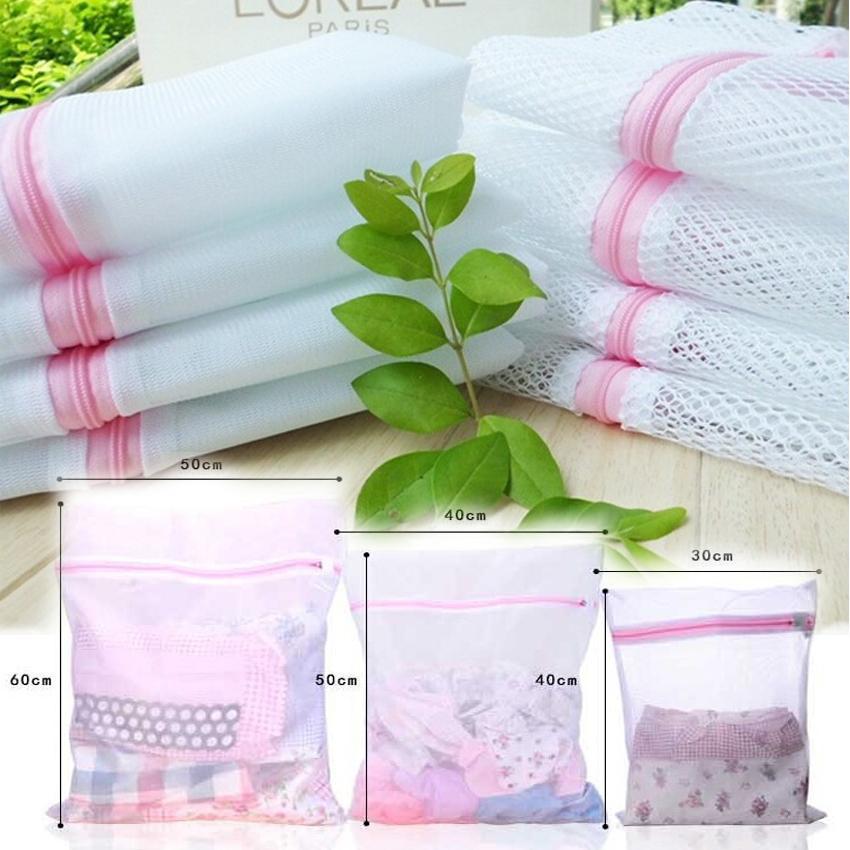 3 Sizes Zippered Mesh Laundry Wash Bags for Delicates Lingerie Socks Underwear - disneytoys