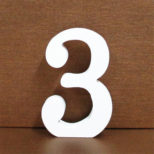 1pc 10CMX10CM White Wooden Letter English Alphabet DIY Personalised Name Design Art Craft Free Standing Heart Wedding Home Decor - disneytoys