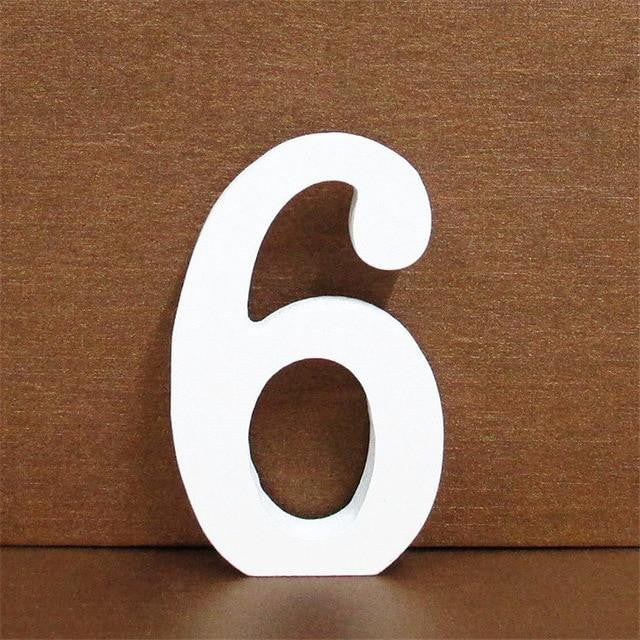 1pc 10CMX10CM White Wooden Letter English Alphabet DIY Personalised Name Design Art Craft Free Standing Heart Wedding Home Decor - disneytoys