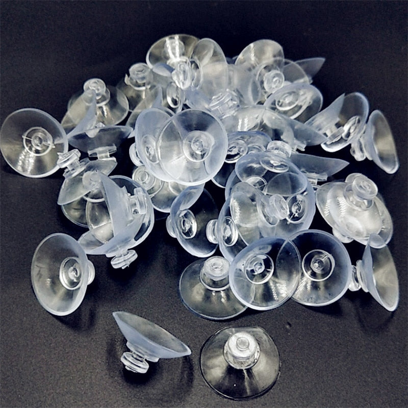 CNCRAFT 20mm 20PCS/lot High-end Sucker Suction Cups Mushroom Head Suckers Cup Button Transparent - disneytoys