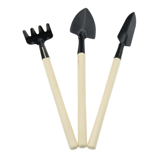 3PC Color Mini Gardening Tools Garden Accessories Tools For Home Gardening Meat Growing Tools Small Shovel Spade Tool Decor - disneytoys