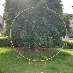 circle Wedding Arch Background Wrought Iron Shelf Decorative Props DIY Round Party Background Shelf Flower with Frame - disneytoys